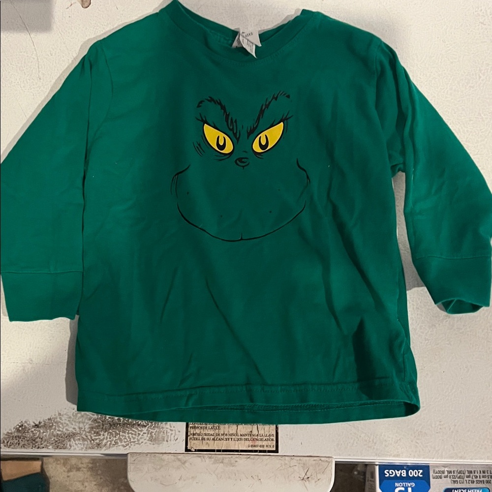 Grinch Kids Shirt with Graphic Design